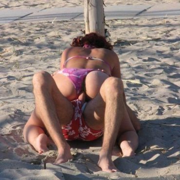 Sex im freien am Sand